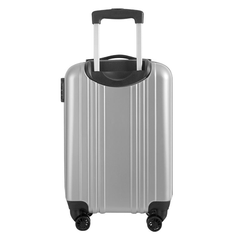 Cross-border hot-selling striped ABS trolley case business travel 20-inch bag, strong waterproof boarding password box wholesale