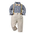 Kids' spring outfit set for boys - new spring/autumn styles for children - gentleman's formal wear for older boys - trendy autumn clothes