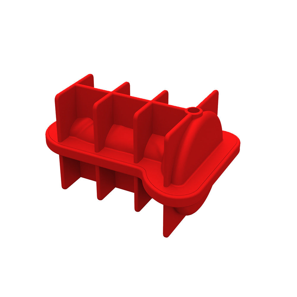 Factory custom creative silicone ice grid mold with self-sealing funny ice cube mold summer ice making mold