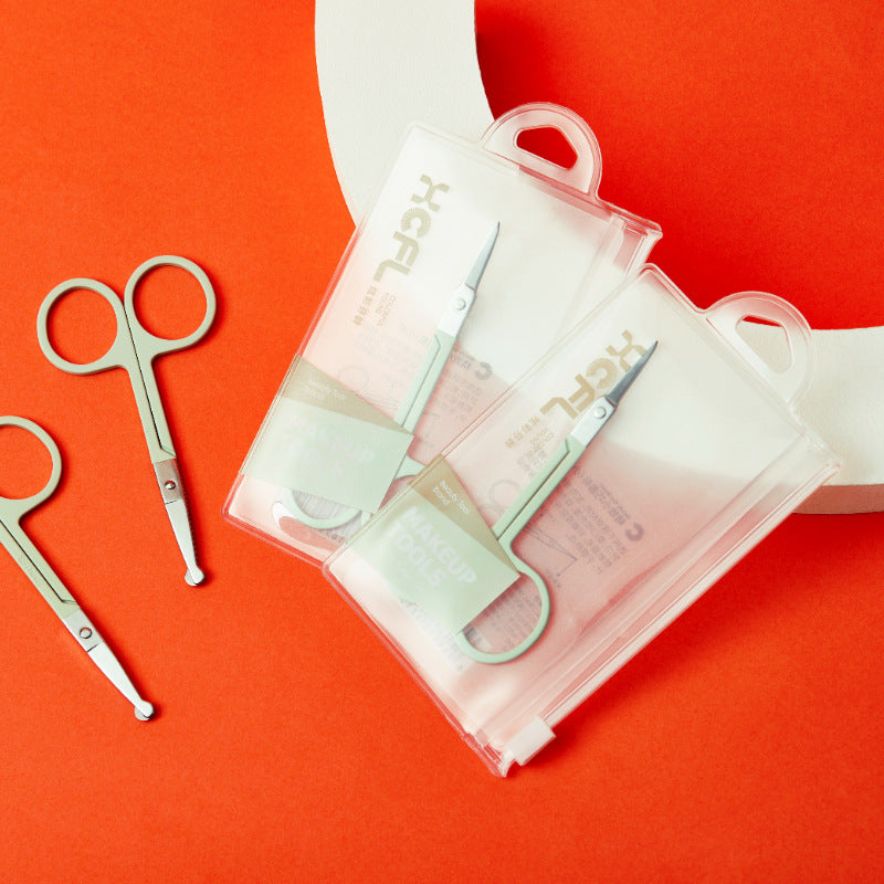 Wholesale eyebrow shaping kit - beauty tools, scissors (straight & slant tip), tweezers, eyebrow scissors, nose hair trimmer, eyebrow razor - hot selling