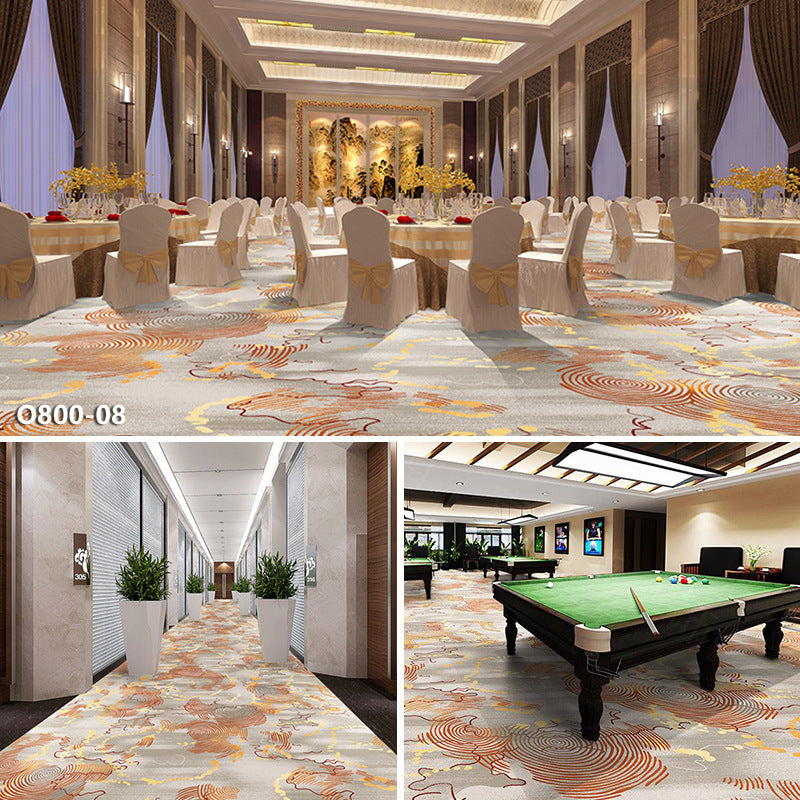 Hotel carpet 800g cut velvet thickened large area paving fire retardant banquet hall club billiard hall fireproof carpet