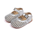 Vancahao girls' sandals: new summer  collection - kids' woven closed-toe first walker shoes, korean style girls' beach sandals