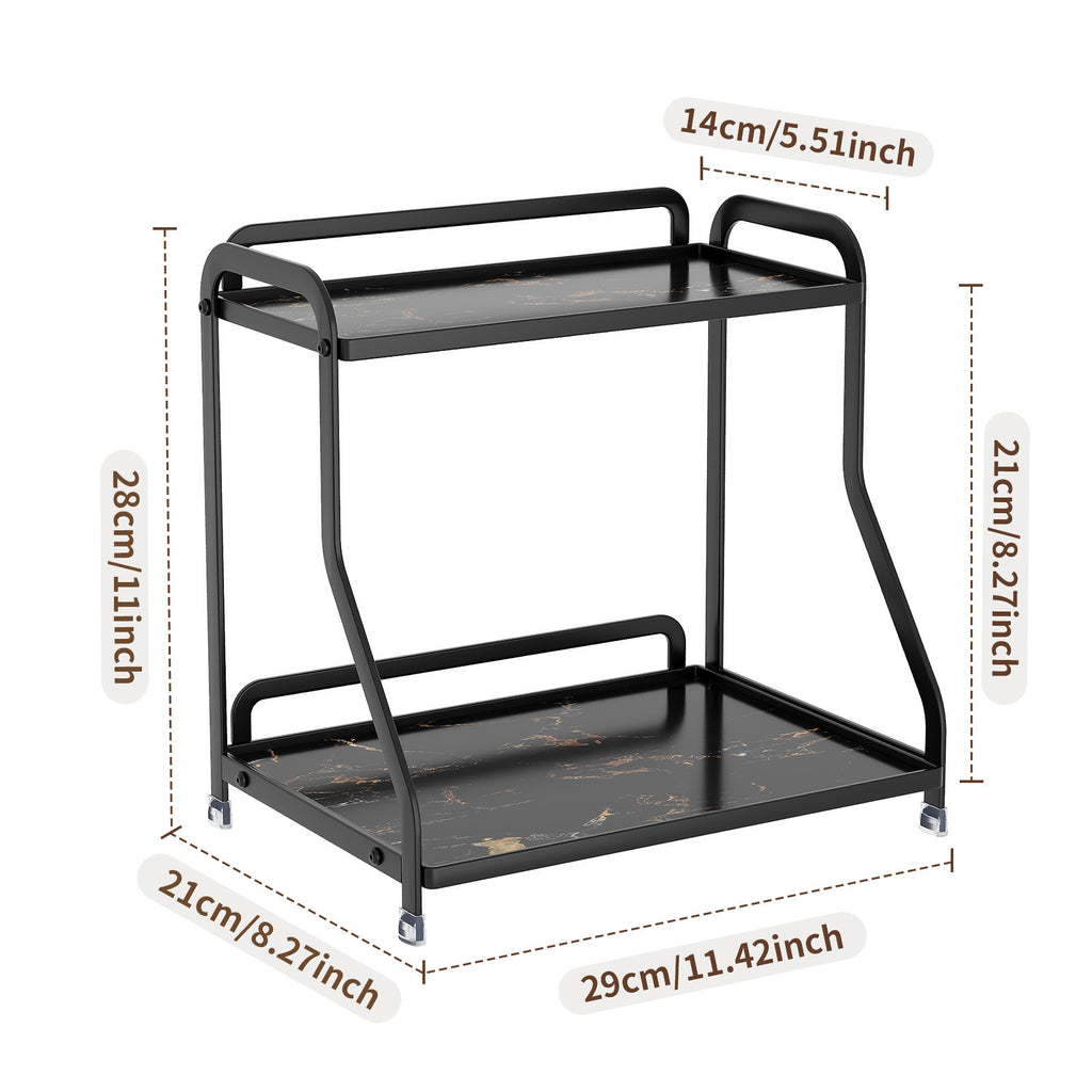 Cross-border cosmetics storage rack, stone pattern desktop skin care product shelf, bathroom dresser, perfume storage box.