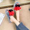 New arrivalinsgirlcasualhomecute cartoonfashion elements one-strap indoor casualstuffed slippers