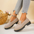 spring/autumn new arrival: women's plus-size loafers for cross-border e-commerce. wholesale available. dropshipping to  and  supported. size 43