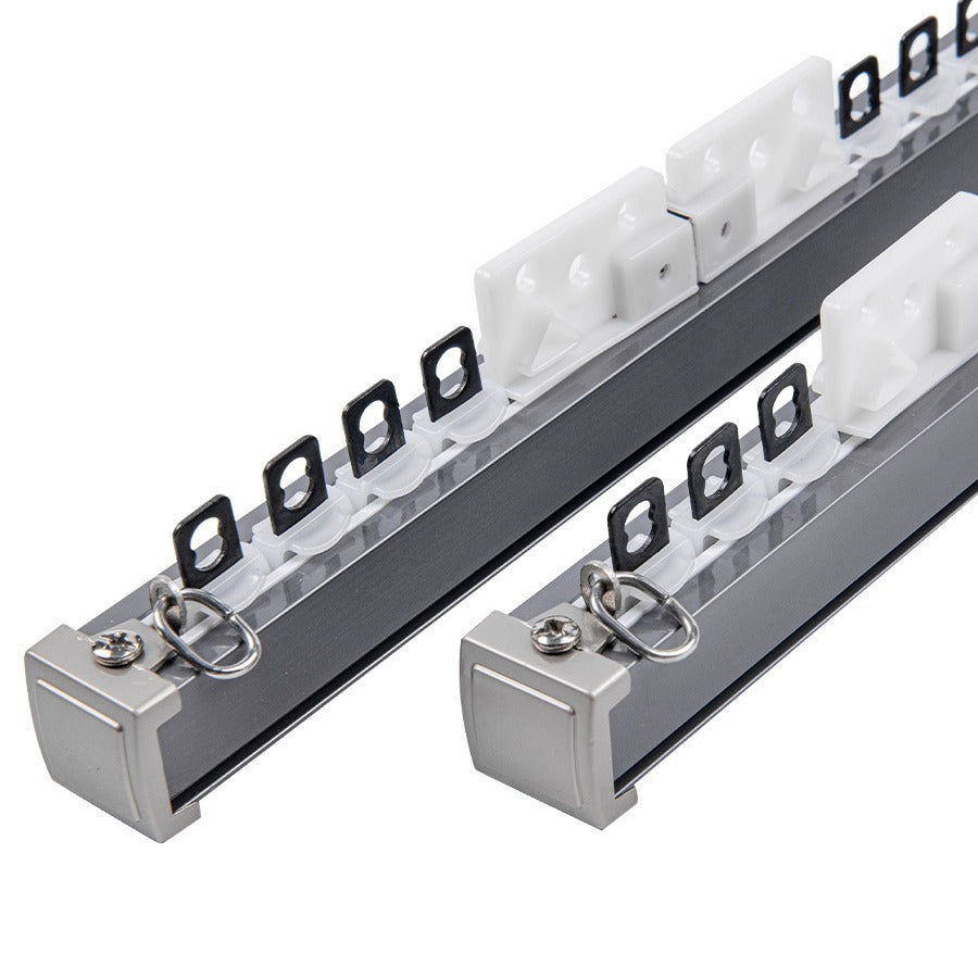 Aluminum alloy electrophoresis ultra-thick silent curtain track slide side-mounted top-mounted curtain rod guide rail wholesale wall thickness thickened