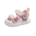 Girls' sandals: new summer collection - baby girl princess sandals, cartoon light-up soft sole first walker beach shoes, ages 1-6
