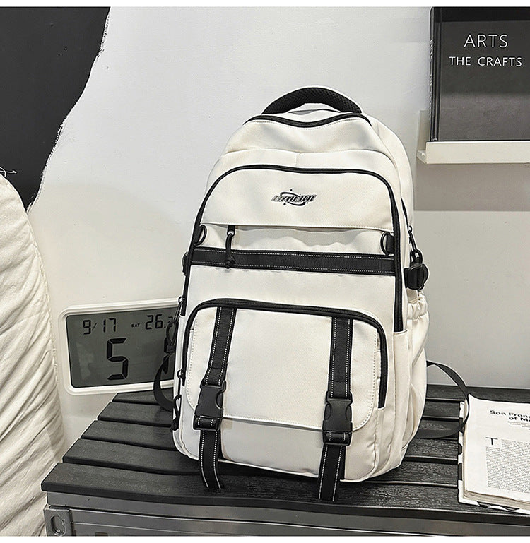 Schoolbag travel cool street junior high school boys multi-layer high school students college students large capacity burden reduction backpack
