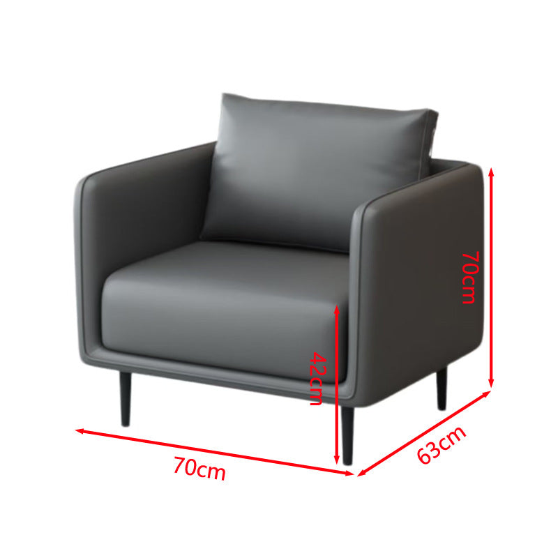 Luxury office sofa set for 4s dealerships: minimalist modern business reception, meeting, and lounge area - available in single, double, and three-seater configurations