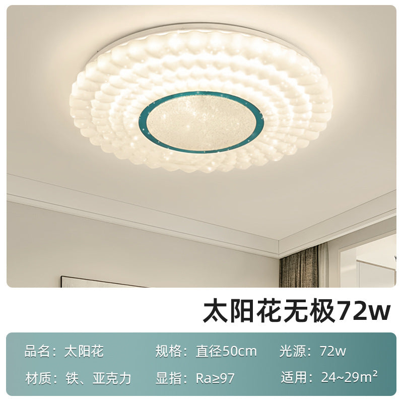 Bedroom light modern simplicity 2025 new ceiling light cream wind Internet celebrity romantic starry sky master bedroom lighting
