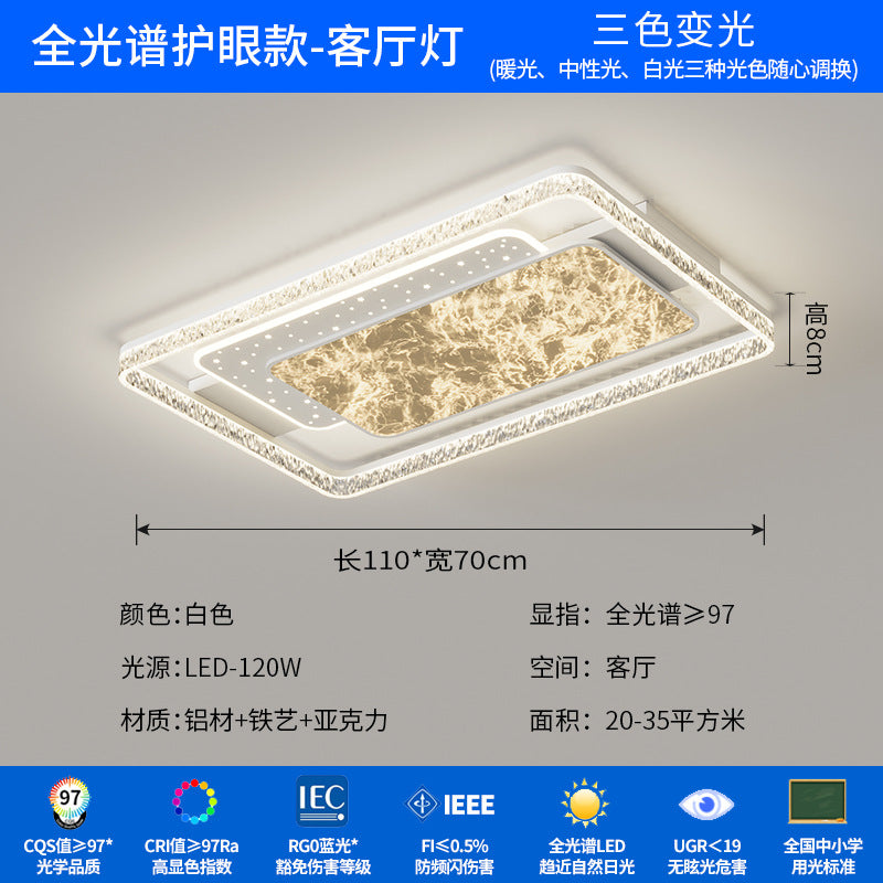 2025 New Living Room Light Atmospheric Main Light Modern Simple Light Luxury High-end Dining Room Bedroom Light Whole House Lighting