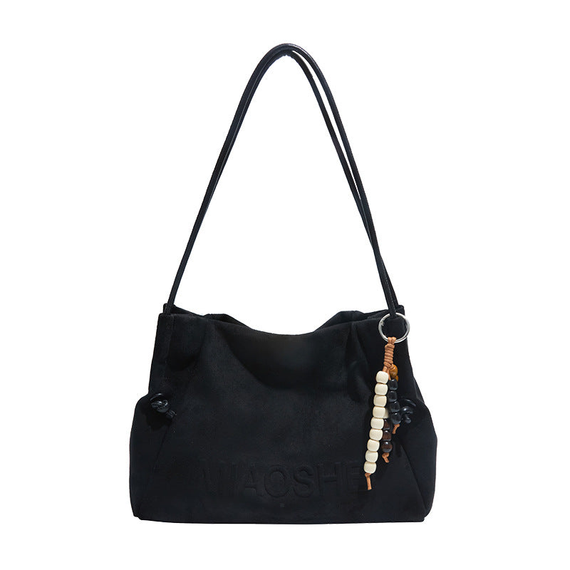 2025 new autumn/winter crossbody bag - commuter plush large capacity shoulder bag - women's casual fashion high-end tote bag