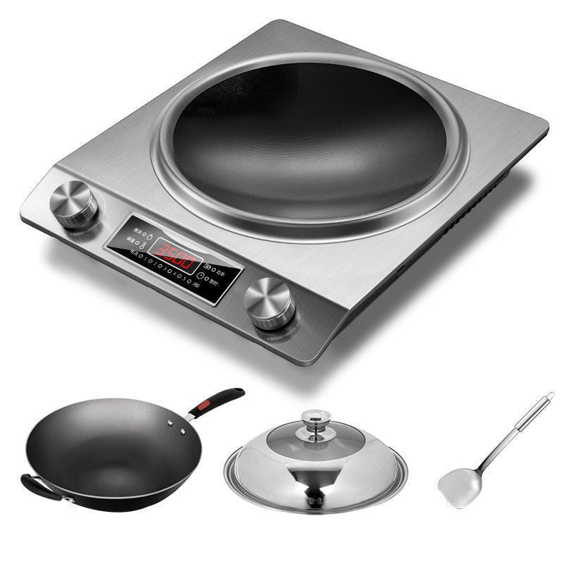 Complete induction cooker set with pot, for home high-power induction cooker, cooking electric ceramic stove, electric stove, concave stove