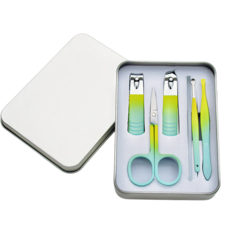Stainless steel nail clipper three-piece gift set - cuticle nippers, manicure kit, wholesale nail clipper set