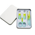 Gradient color 6-piece set (nail clippers*2+eyebrow scissors+glass file+ear digger+eyebrow clip)