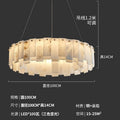 Zhongshan factory direct: modern minimalist light luxury living room marble & solid brass chandelier - designer creative large pendant light