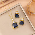 【titanium steel】cross-border hot seller: minimalist square necklace for women - niche, lightweight luxury, versatile, elegant clavicle chain jewelry
