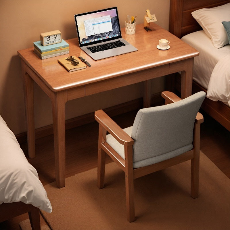 All solid wood desk small apartment bedside student study table for home computer desk office desk bedroom adult writing desk