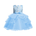 Amazon kids' dresses wedding dresses princess dresses baby girl first birthday flower girl dresses mesh vest dresses wholesale