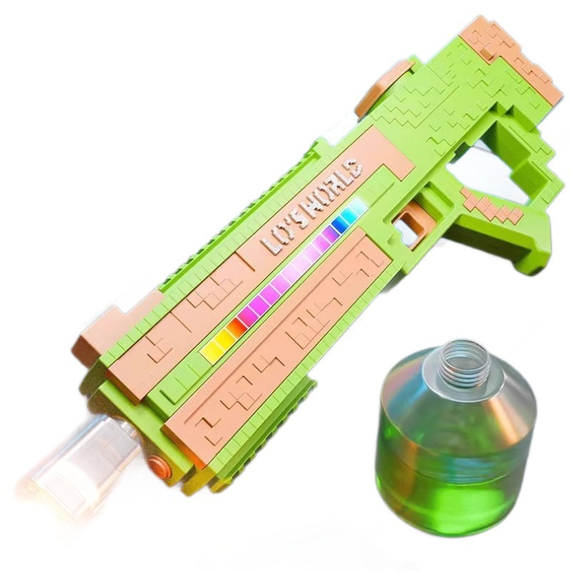 Summer kids' light-up electric automatic water gun - long range, high capacity, outdoor beach water spray toy