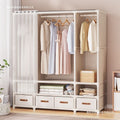 Wardrobe combination assemble bedroom simple wardrobe hanging clothes rack simple assembly storage cabinet wardrobe for rental