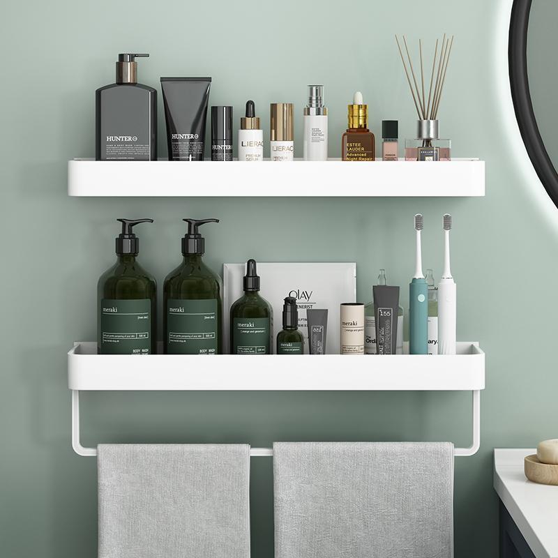 Bathroom storage rack, no punching toilet, bathroom wall towel storage rack, bathroom sink wall-mounted