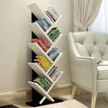 Solid wood bookshelf tree branch floor-standing bookcase storage rack living room wall bedside bedside table replacement bookshelf
