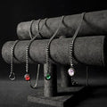 Bestselling women's heart pendant necklace for cross-border amazon: gold cuban chain adjustable y-clasp choker jewelry