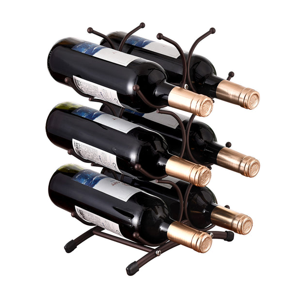 American 6-bottle red wine rack  hot sale kitchen decoration ornament household wine rack wine cabinet display rack