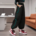 Girls' pants  spring/autumn collection: big girls' spring activewear, wide-leg sweatpants, spring outfits, new children's casual pants