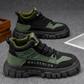 Boots men's high-top spring american retro motorcycle workwear boots outdoor hikingwaterproofnon-slipthick sole labor protection shoes