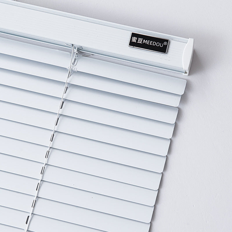 Pleated blinds without punching, simple bathroom, bedroom, office, aluminum alloy shading and lifting [honey bean]