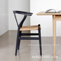 Shangxingzhi shi dining chair y chair hans chair solid wood desk chair single chair medieval chinoiserie solid wood chair with armrests