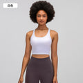 Fashioneasiest for matchnew arrival with chest pad yoga vest women's comfortable naked fitness bubble wrap sports bra s2081