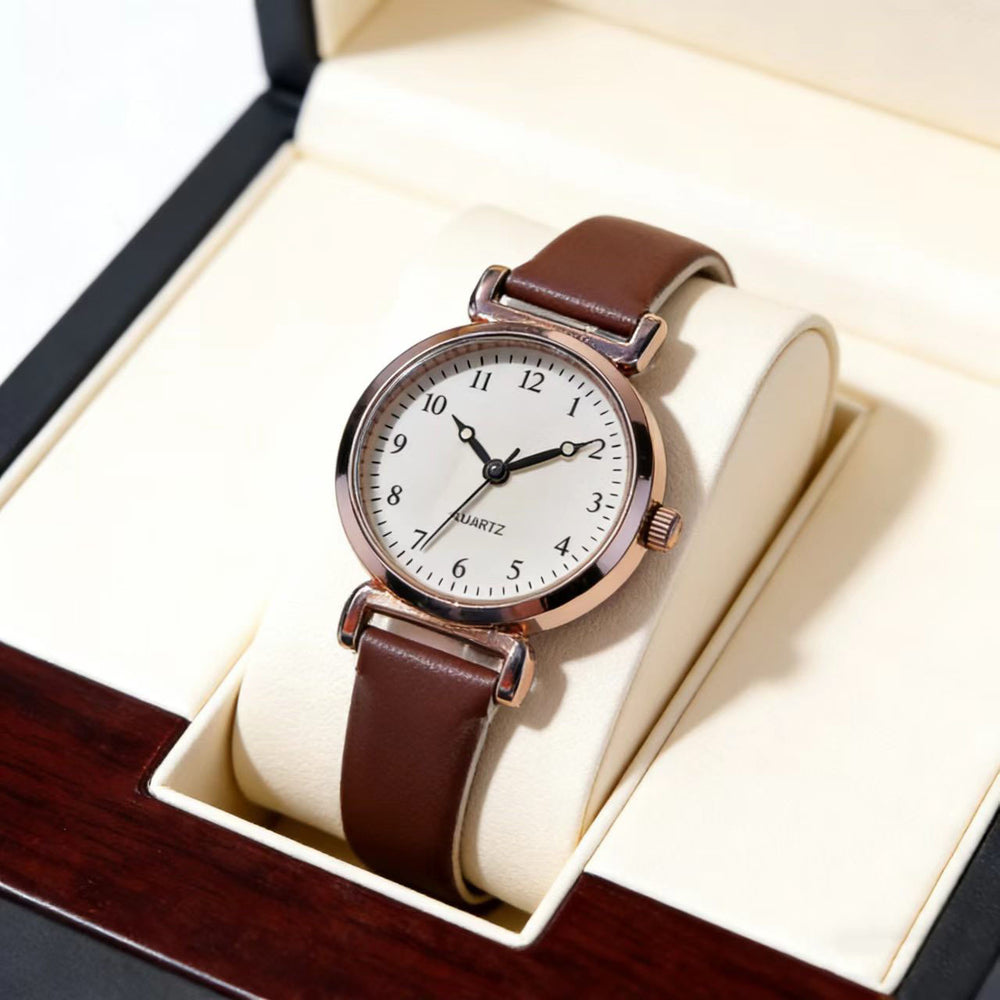 Women's watch hot korean style casualretro women's belt watch women's small forest style student watch in stock