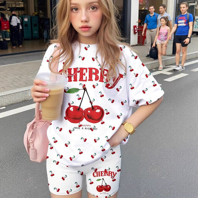 Wholesale children's clothing: versatile t-shirt and shorts set, kids' two-piece outfit, ready stock, direct supply, casual & stylish