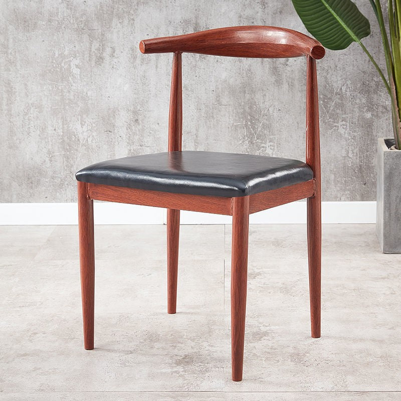 For homenordic desk chair modern casual restaurant chair iron horn chair dining table chair backrest stool