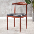 For homenordic desk chair modern casual restaurant chair iron horn chair dining table chair backrest stool