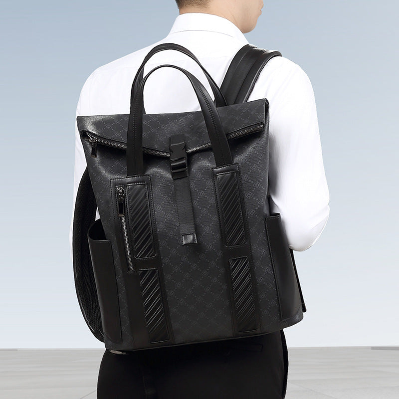 New men's lightweight backpack men's fashion printed backpack large capacity 15.6 inch computer men's bag