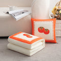 Multifunctional cotton and linen pillow quilt dual-purpose persimmon all year round office car cushion wholesale cushion pillow quilt