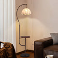 American retro floor lamp - bedside lamp for bedroom, decorative accent for living room sofa, multifunctional standing floor lamp for hotel rooms