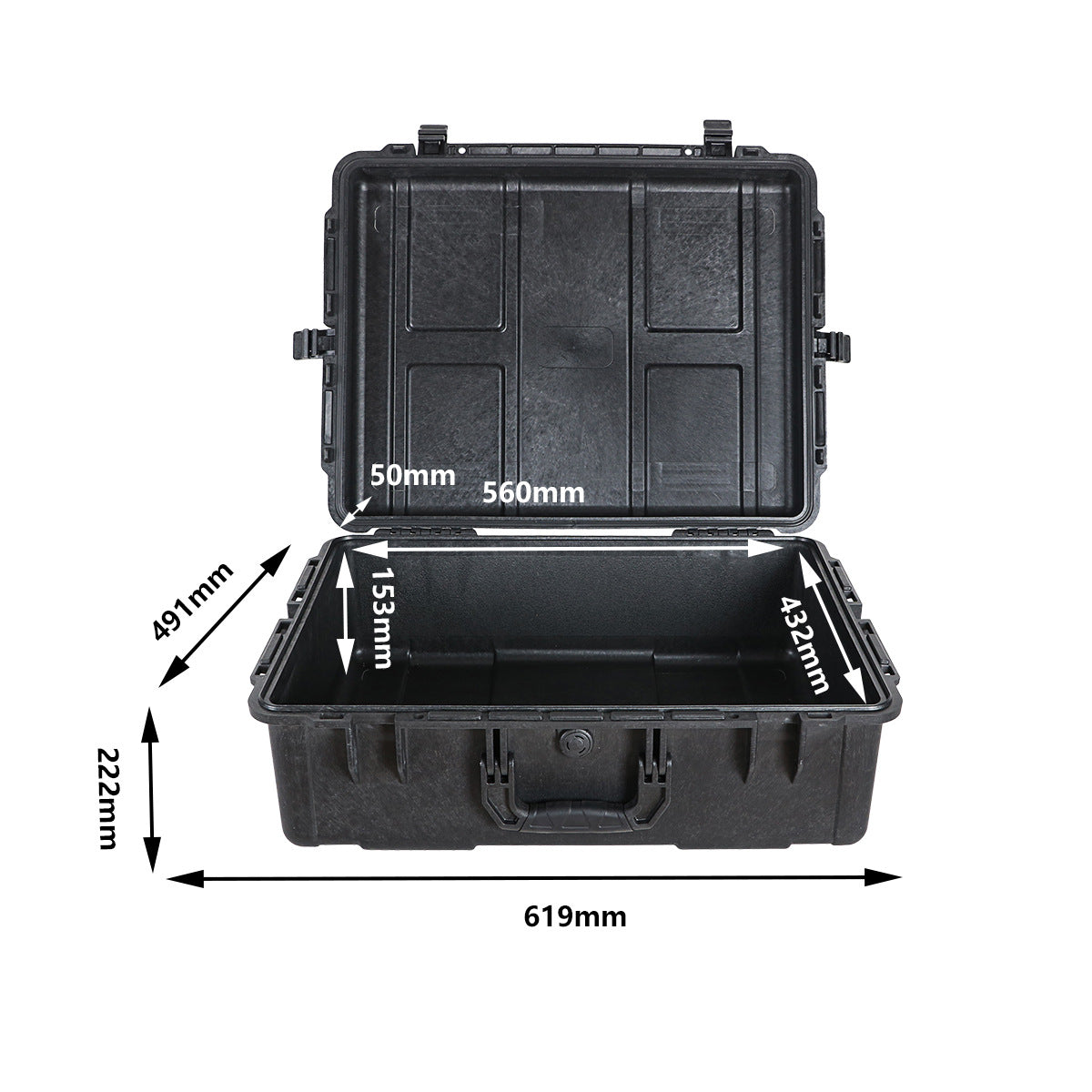 Engineering pp plastic protective box Instrumentation equipment Safety box Portable plastic safety protective box Waterproof box