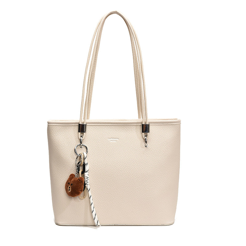 This year's trendy solid color women's bag: 2026 new fashion shoulder tote bag, versatile for commuting and casual use, women's handbag