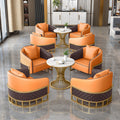 Sales office business reception reception table and chair combination casual coffee shop milk tea shop single and double sofa booth
