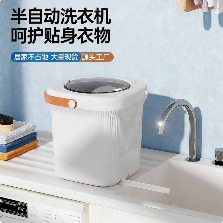 Semi-automatic underwear washing machine, sock washing machine, special mini underwear washing machine, all-in-one small sock washing machine