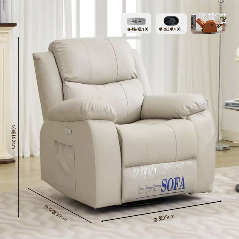 Living room cinema sofa space lazy sofa cabin electric single retractable massage leather home theater