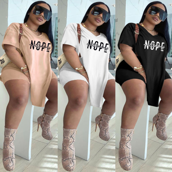 VT2396 hot sale, European and American sexy large-size letter two-piece set, nightclub clothes