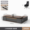 2.8m double cabinet boss table + boss chair [two-color desktop model]