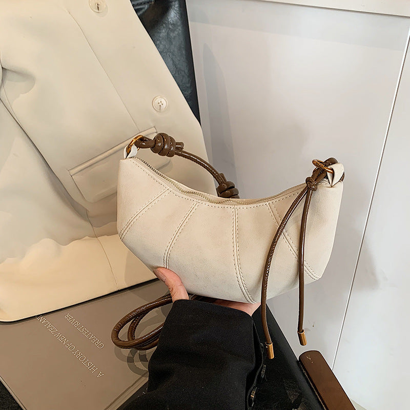 Retro casual dumpling bag women 2025 new autumn trend versatile shoulder bag niche fashion versatile messenger bag