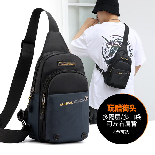 New Outdoor Men's Breast Bag Sports Multifunctional Crossbody Bag Chest Bag Casual Crossbody Bag Fishing Travel Bag